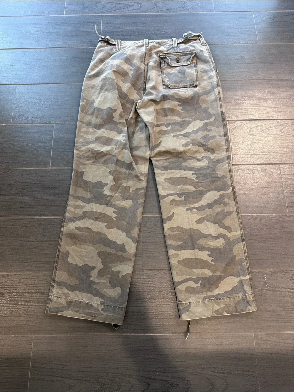 Men's Vintage J. Crew 2004 Relaxed for Straight-Leg Pants - Green Camo